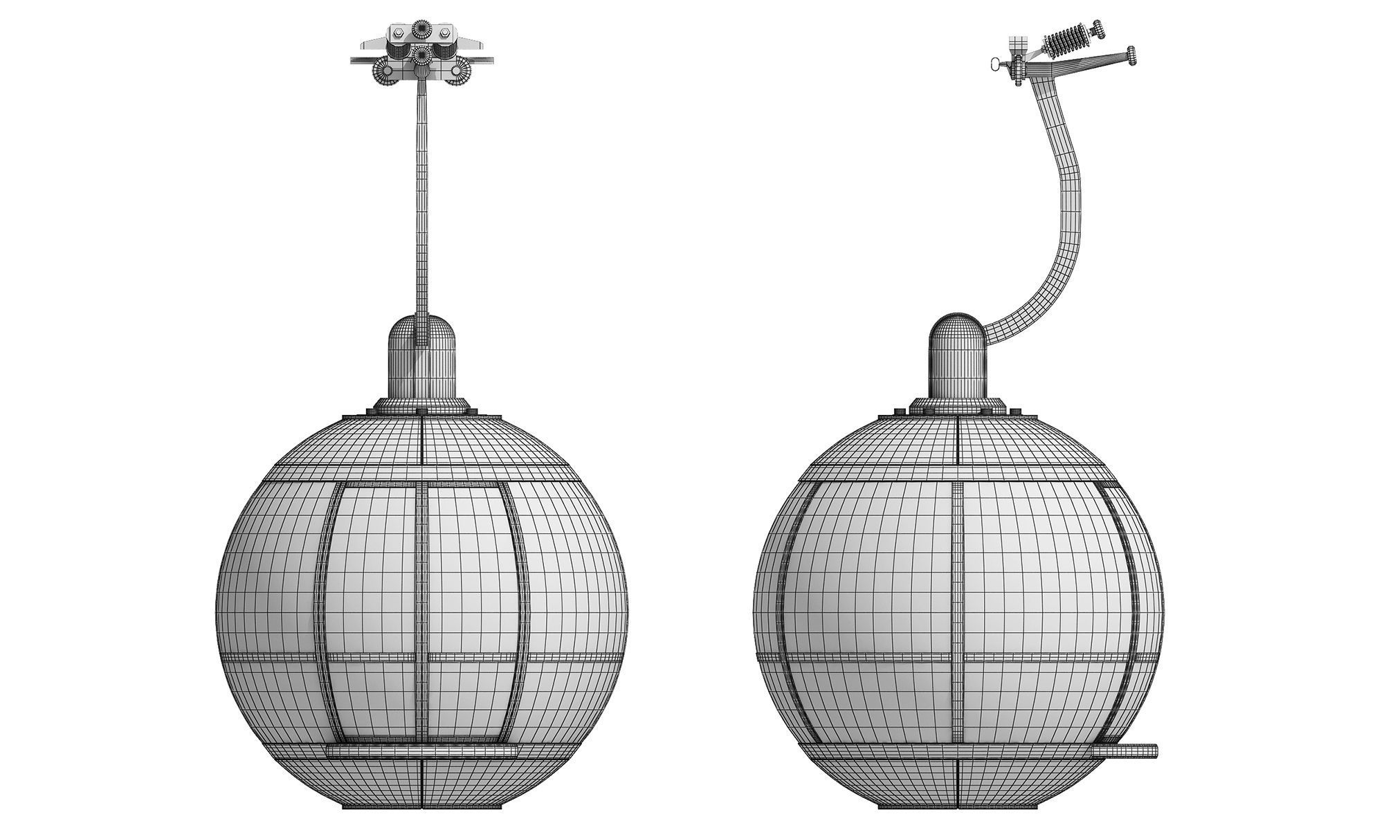 Cableway Cabin Car 3D model_8
