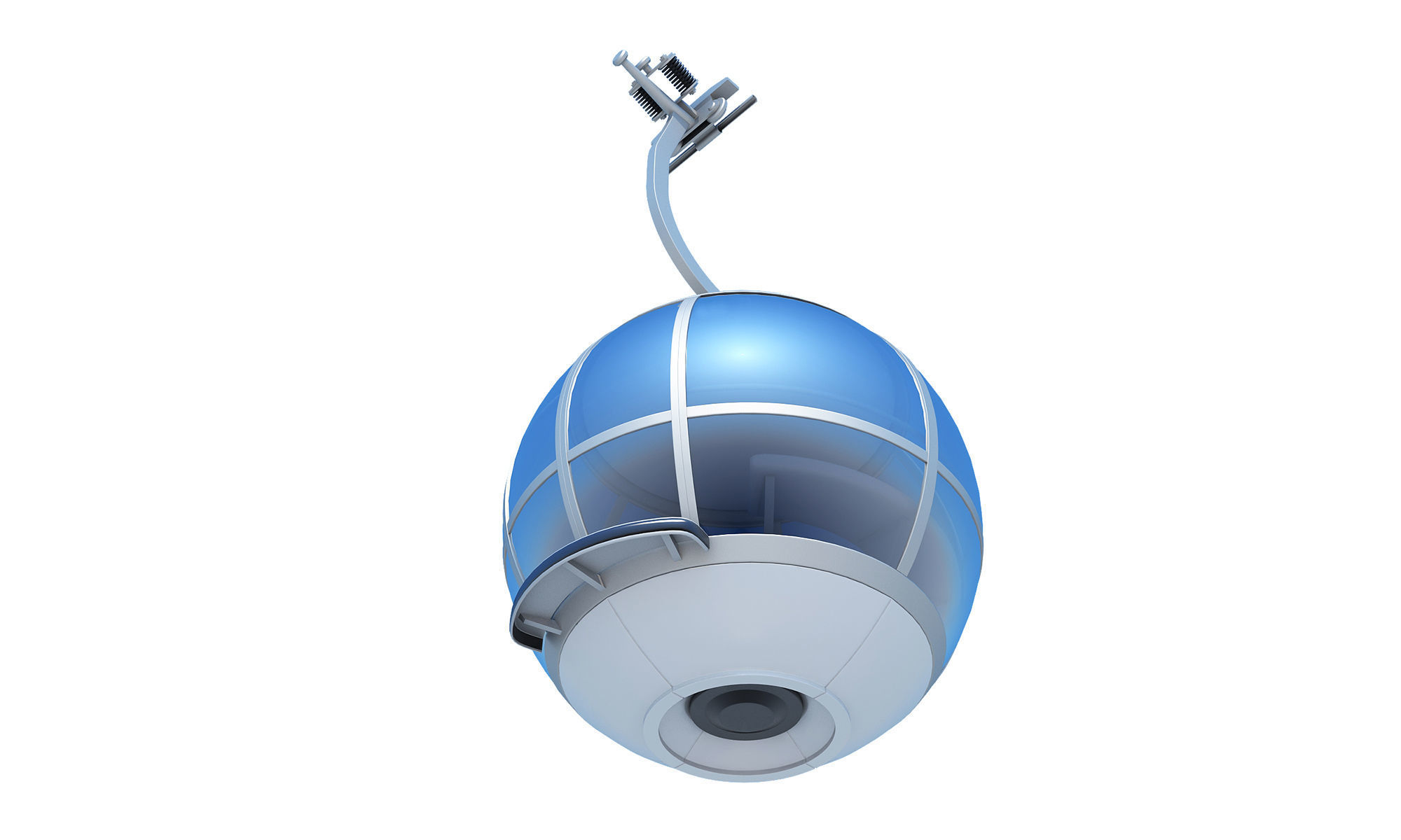 Cableway Cabin Car 3D model_5