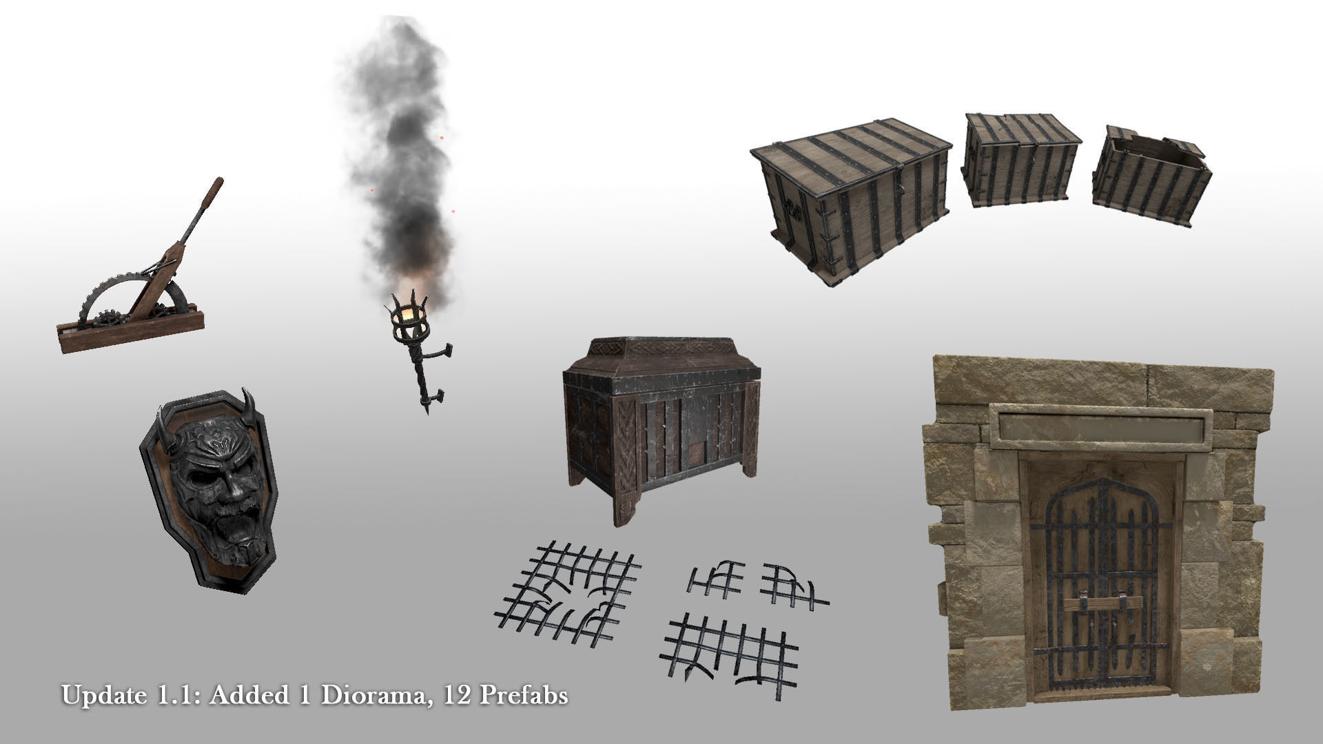Deadly Dungeon - Infernal Low-poly 3D model_14