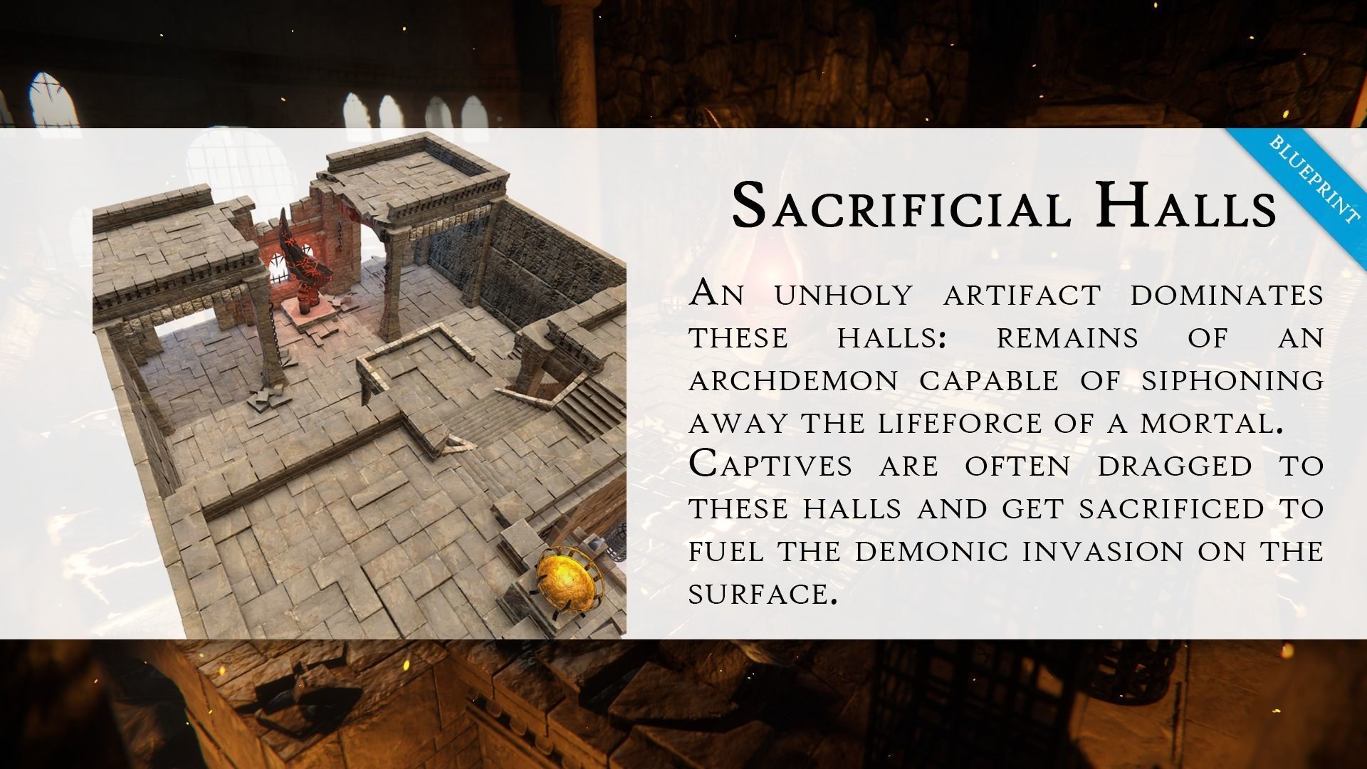 Deadly Dungeon - Infernal Low-poly 3D model_12