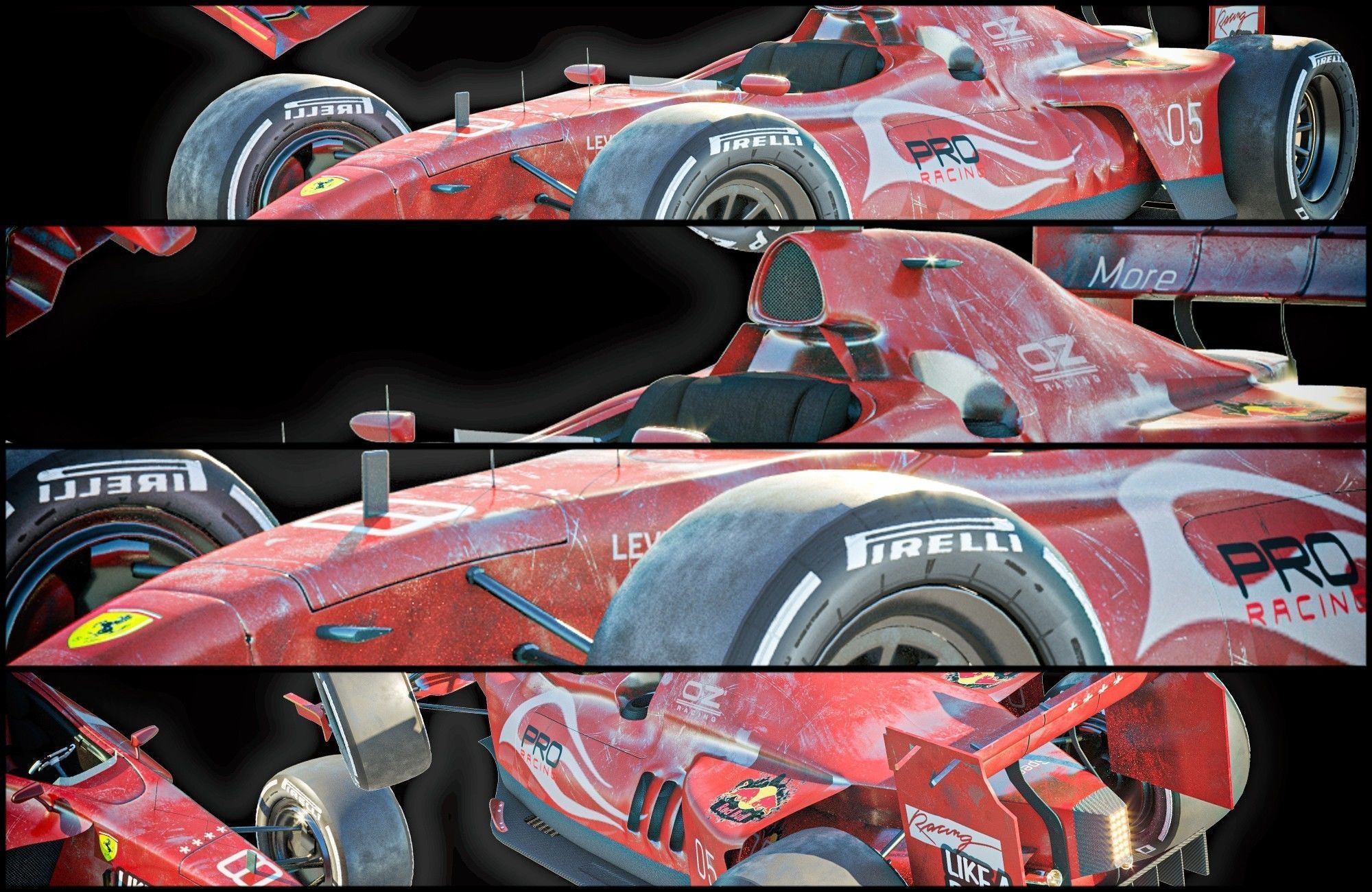 Formula 1 Car 3D model_9