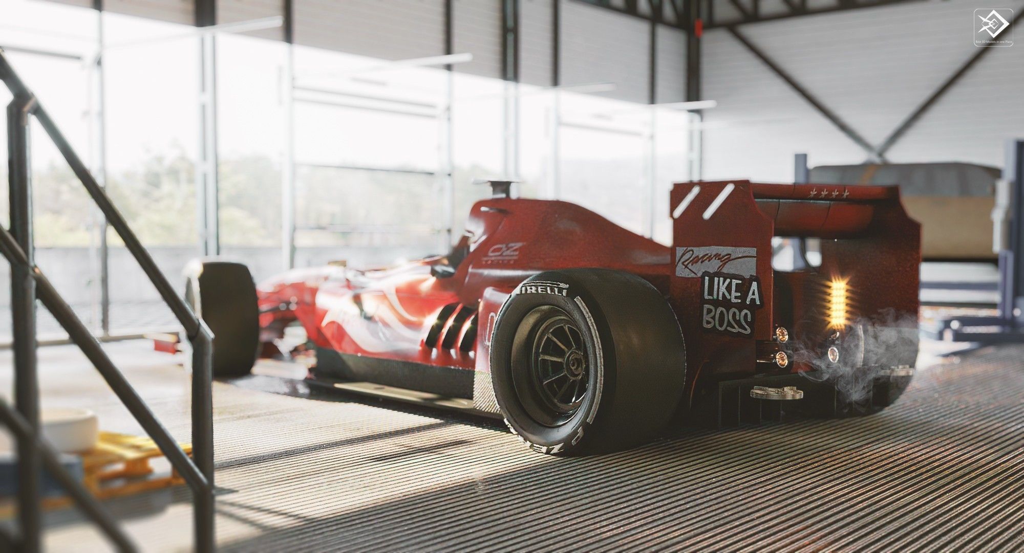 Formula 1 Car 3D model_3