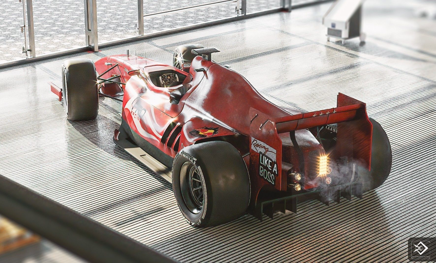 Formula 1 Car 3D model_2