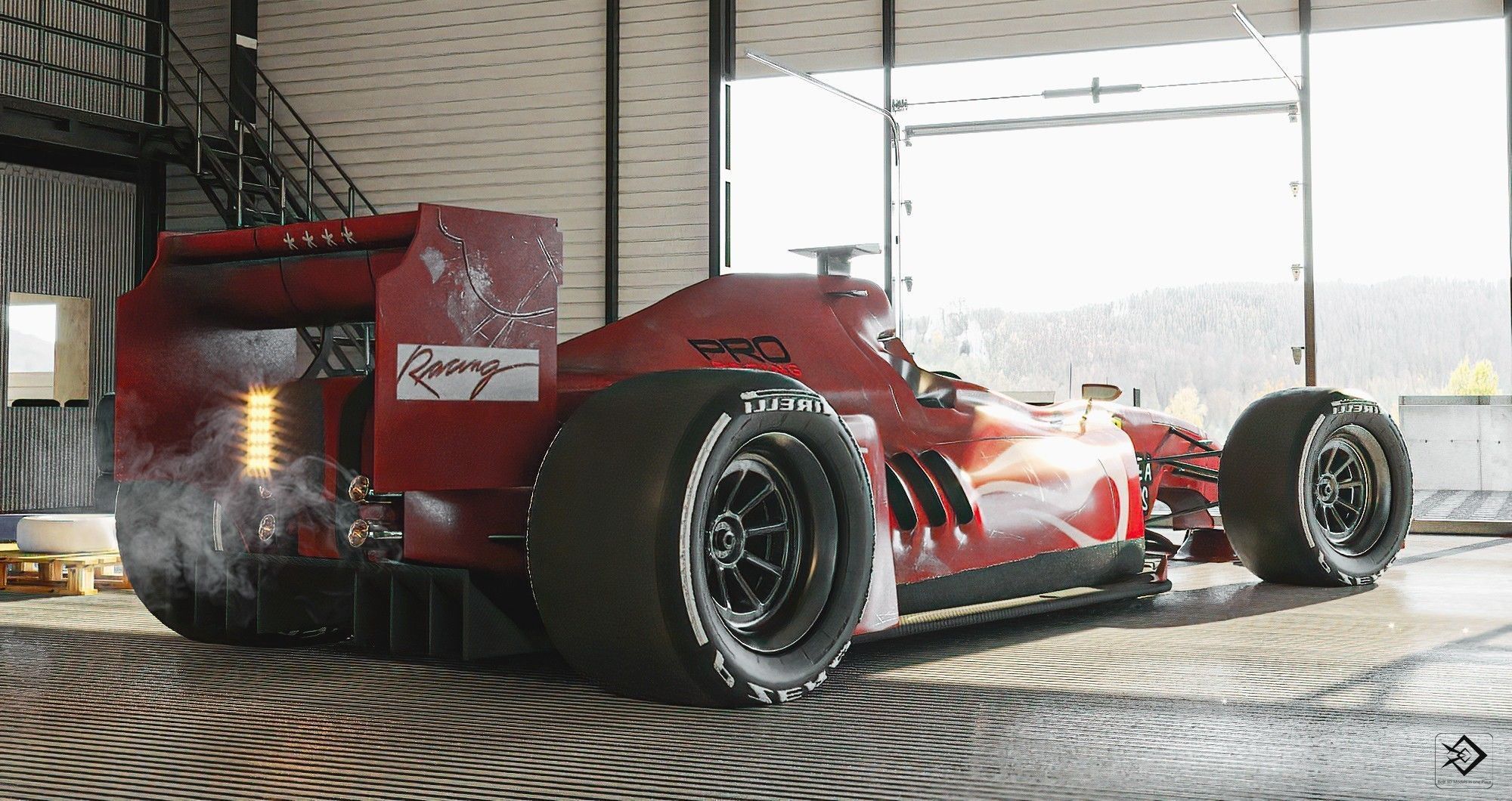 Formula 1 Car 3D model_4