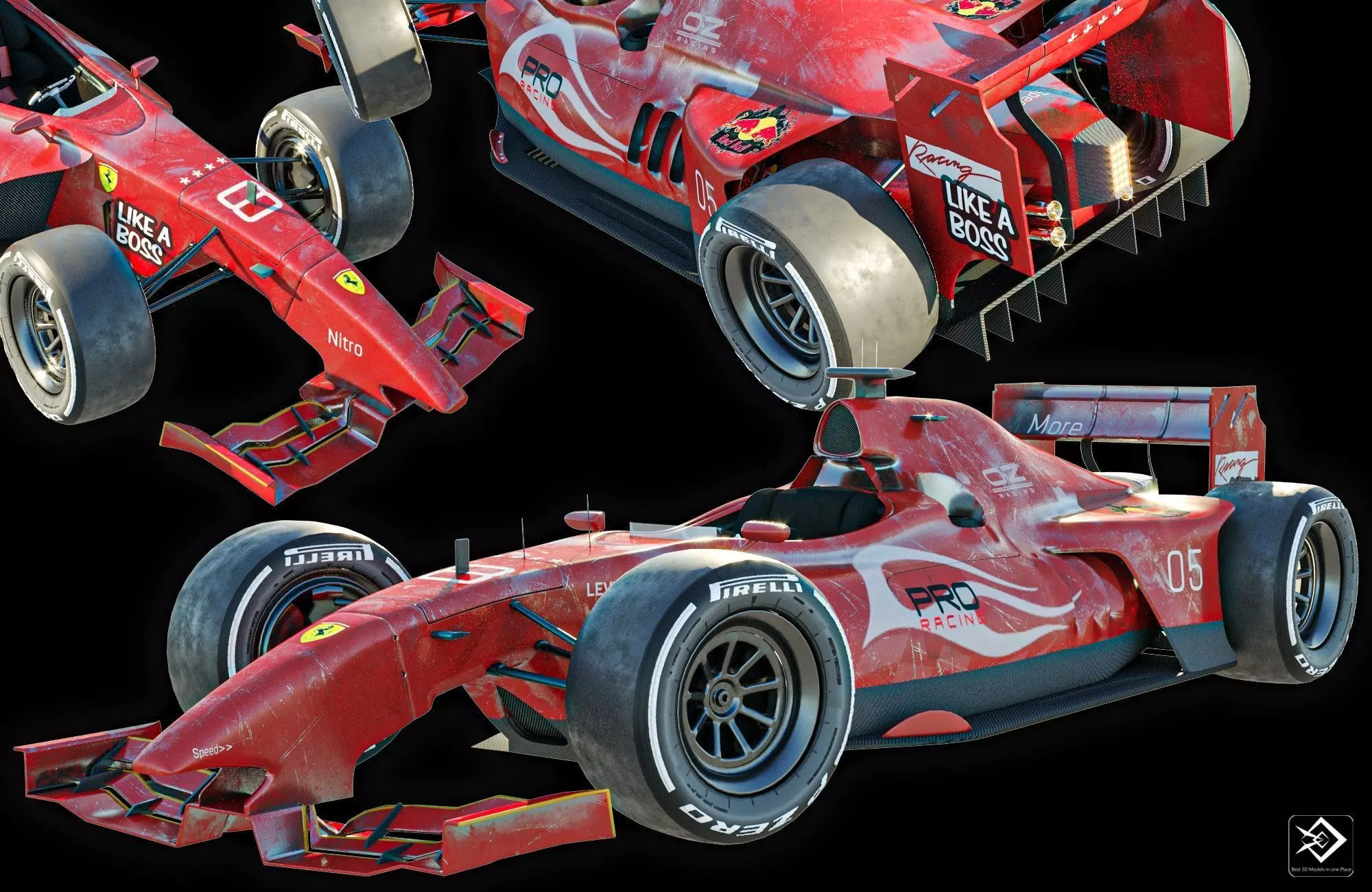 Formula 1 Car 3D model_0