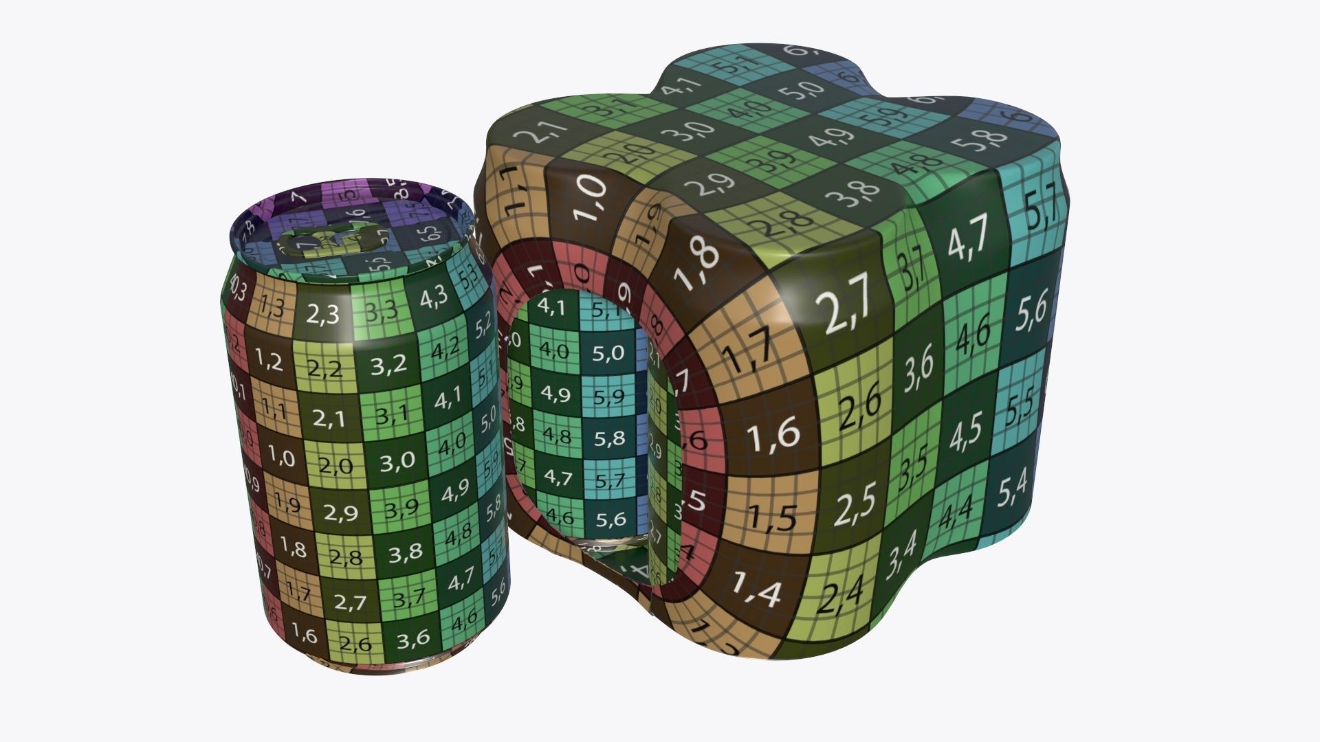 Packagings for beverage soda beer cans 3D Model Collection_15