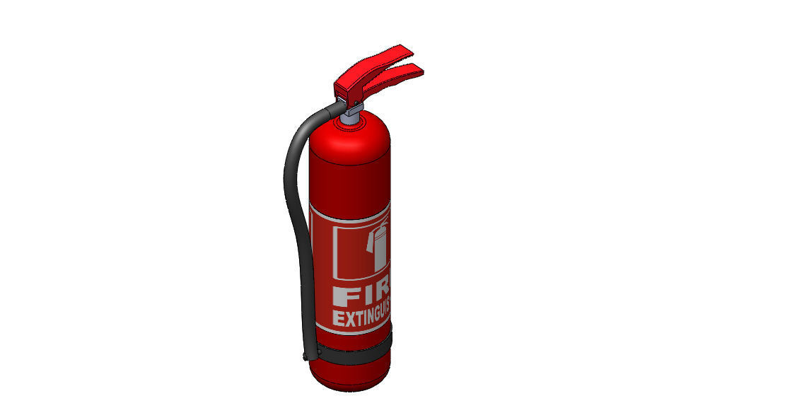 Fire extinguisher Free 3D print model_1