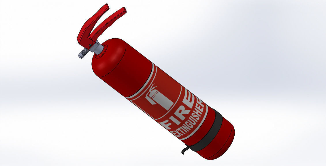 Fire extinguisher Free 3D print model_3