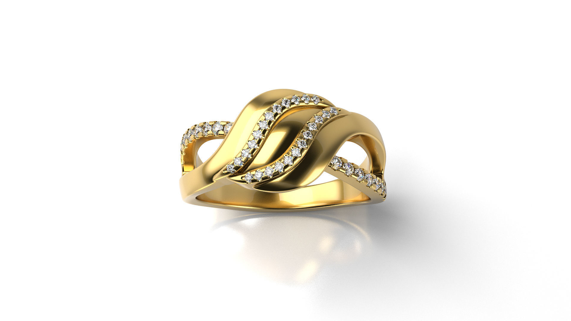 Three RAWS Ring 3D print model_1