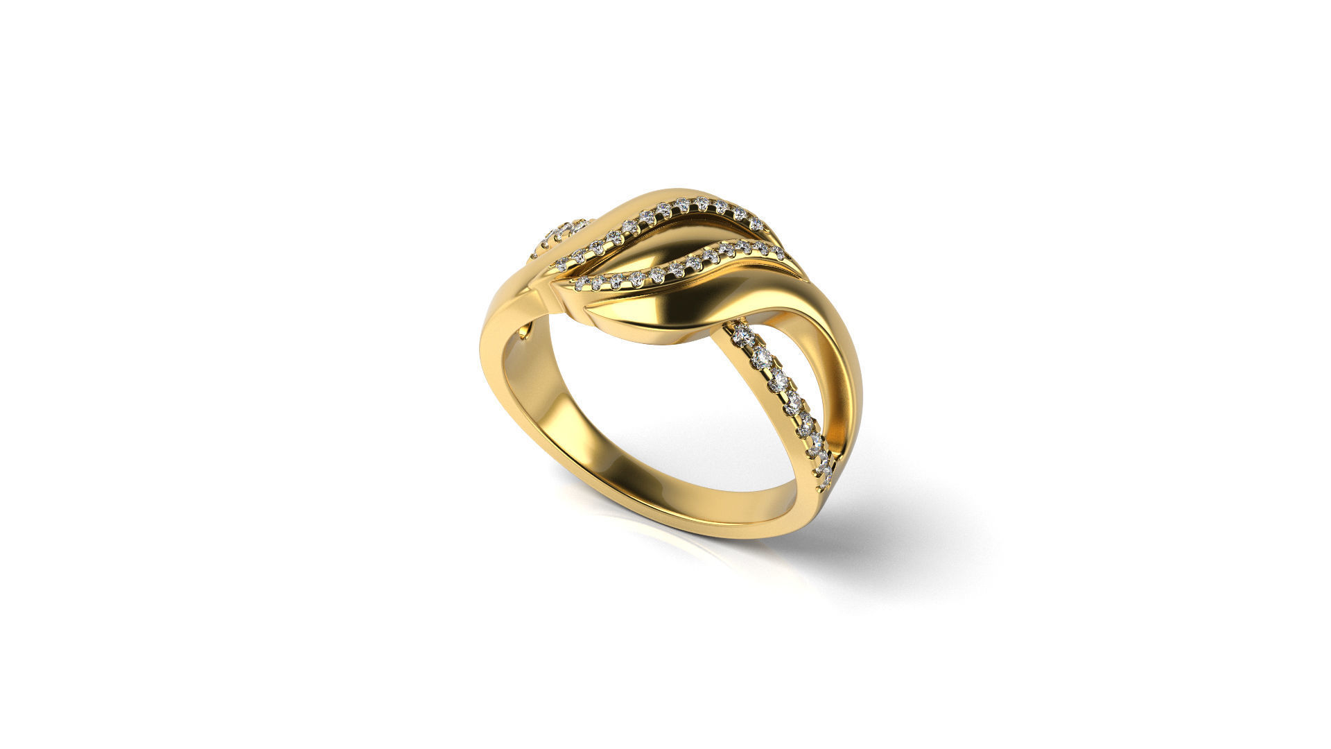 Three RAWS Ring 3D print model_3