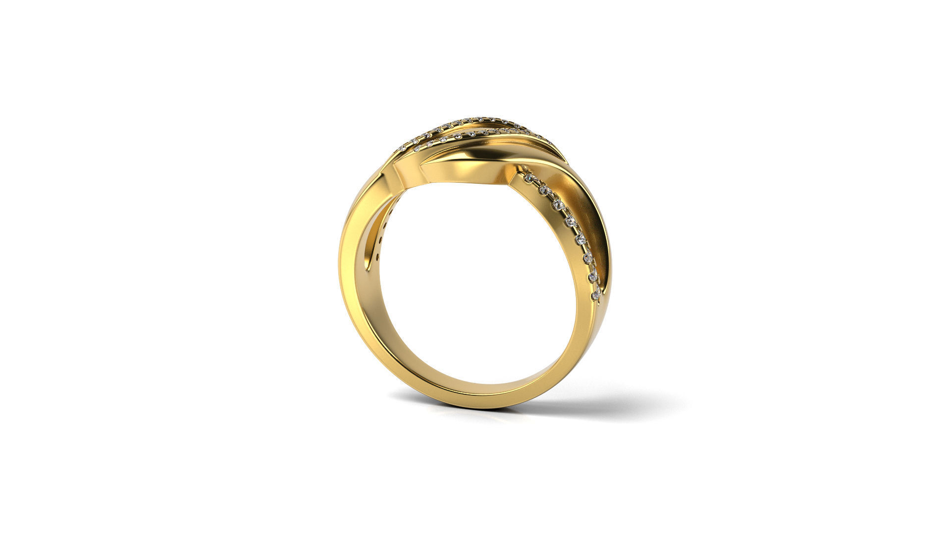 Three RAWS Ring 3D print model_2