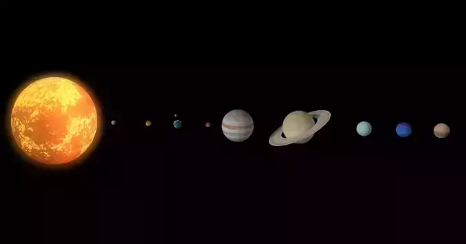 Solar System 3D model