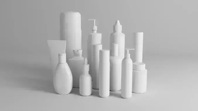 Cosmetic Bottles Set - 13 Pieces