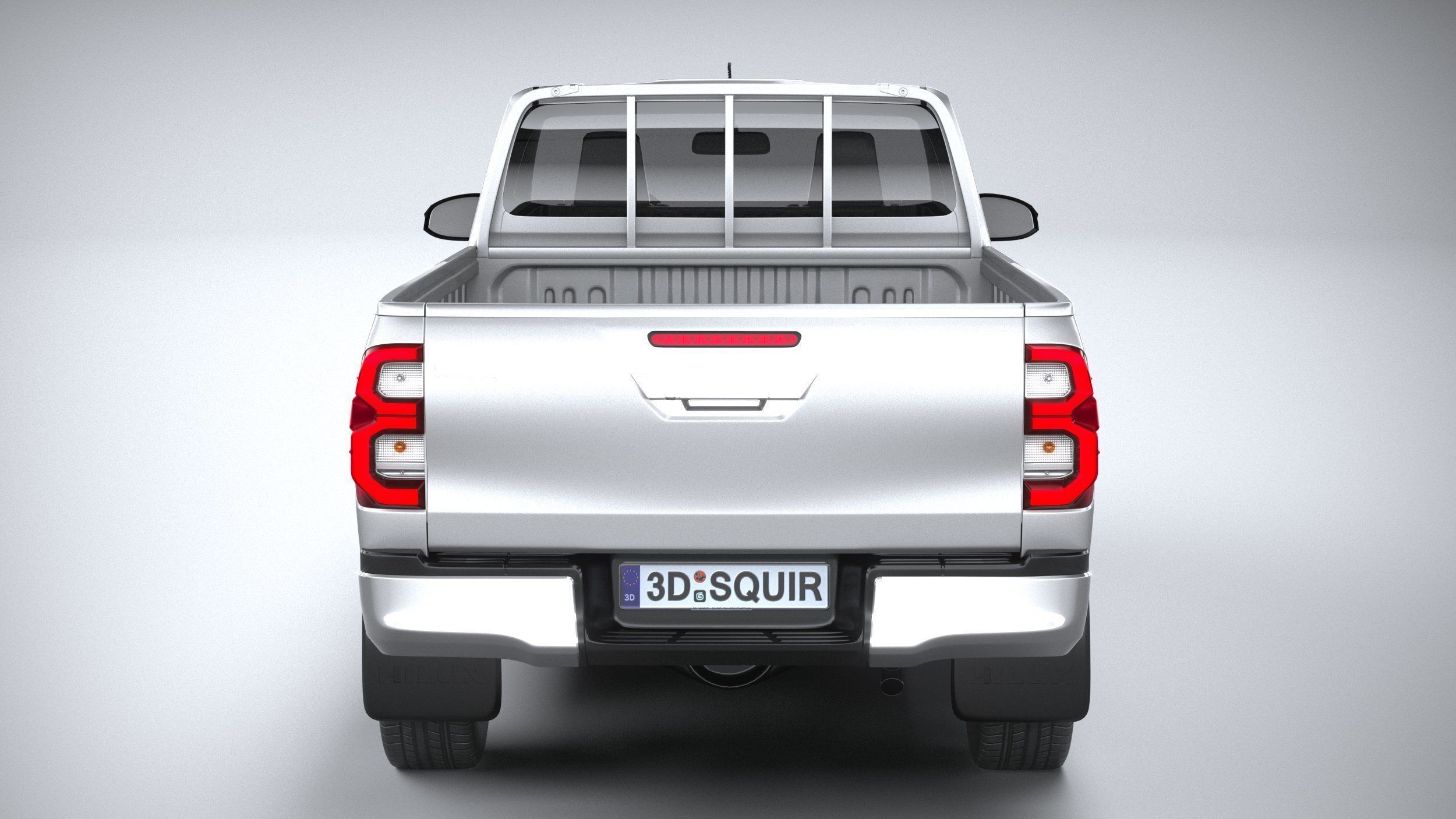 Toyota Hilux Regular Cab 2021 3D model_4