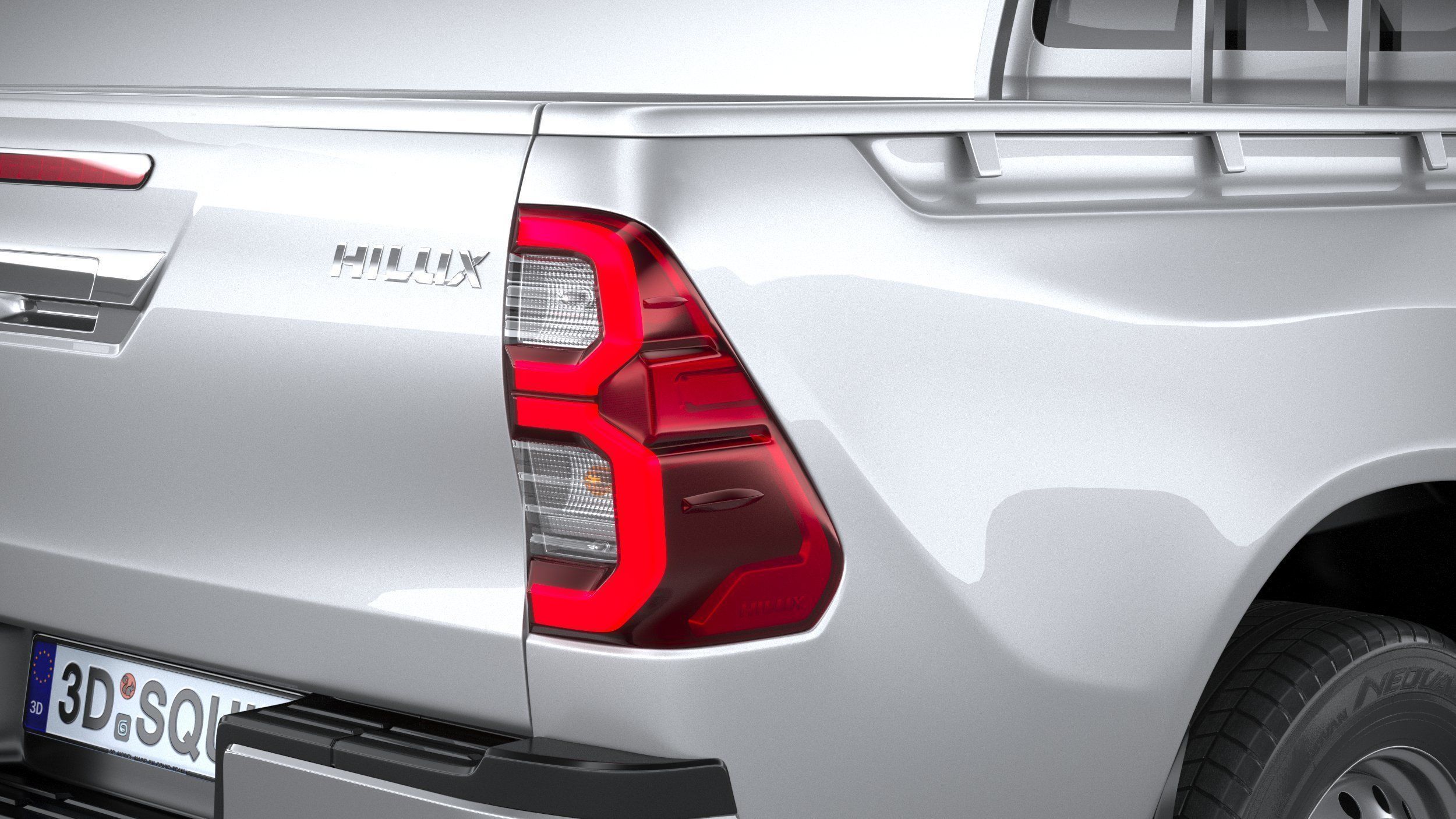 Toyota Hilux Regular Cab 2021 3D model_18