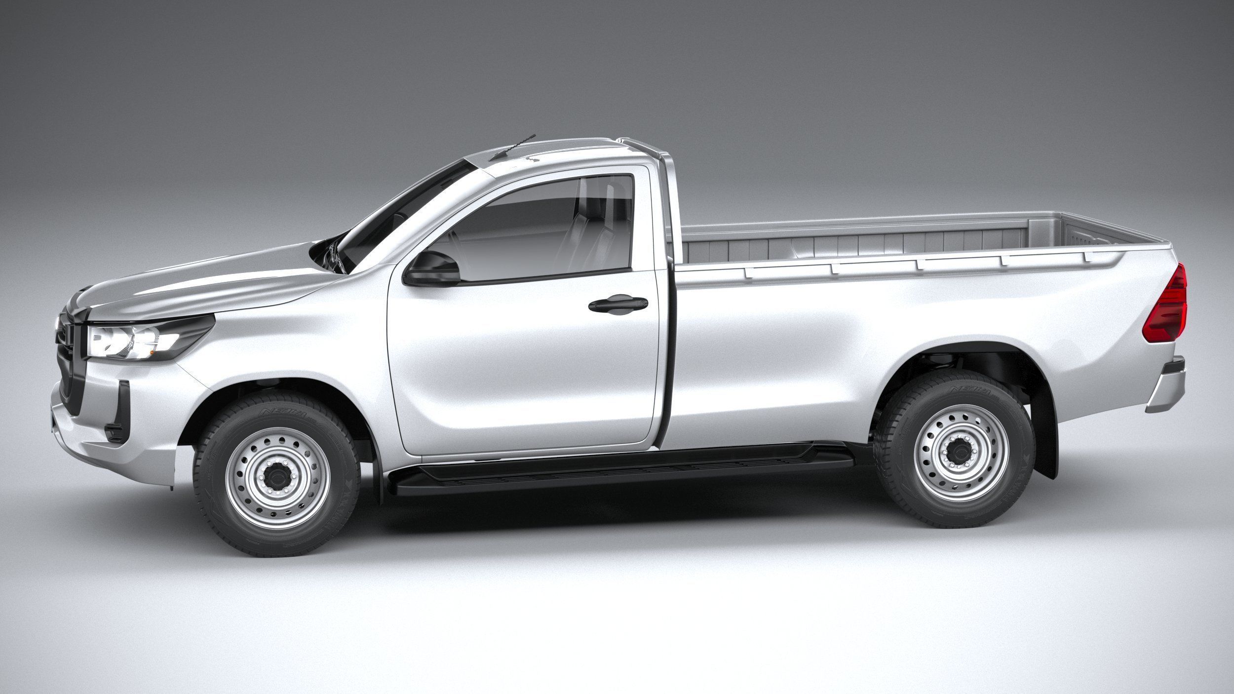 Toyota Hilux Regular Cab 2021 3D model_8