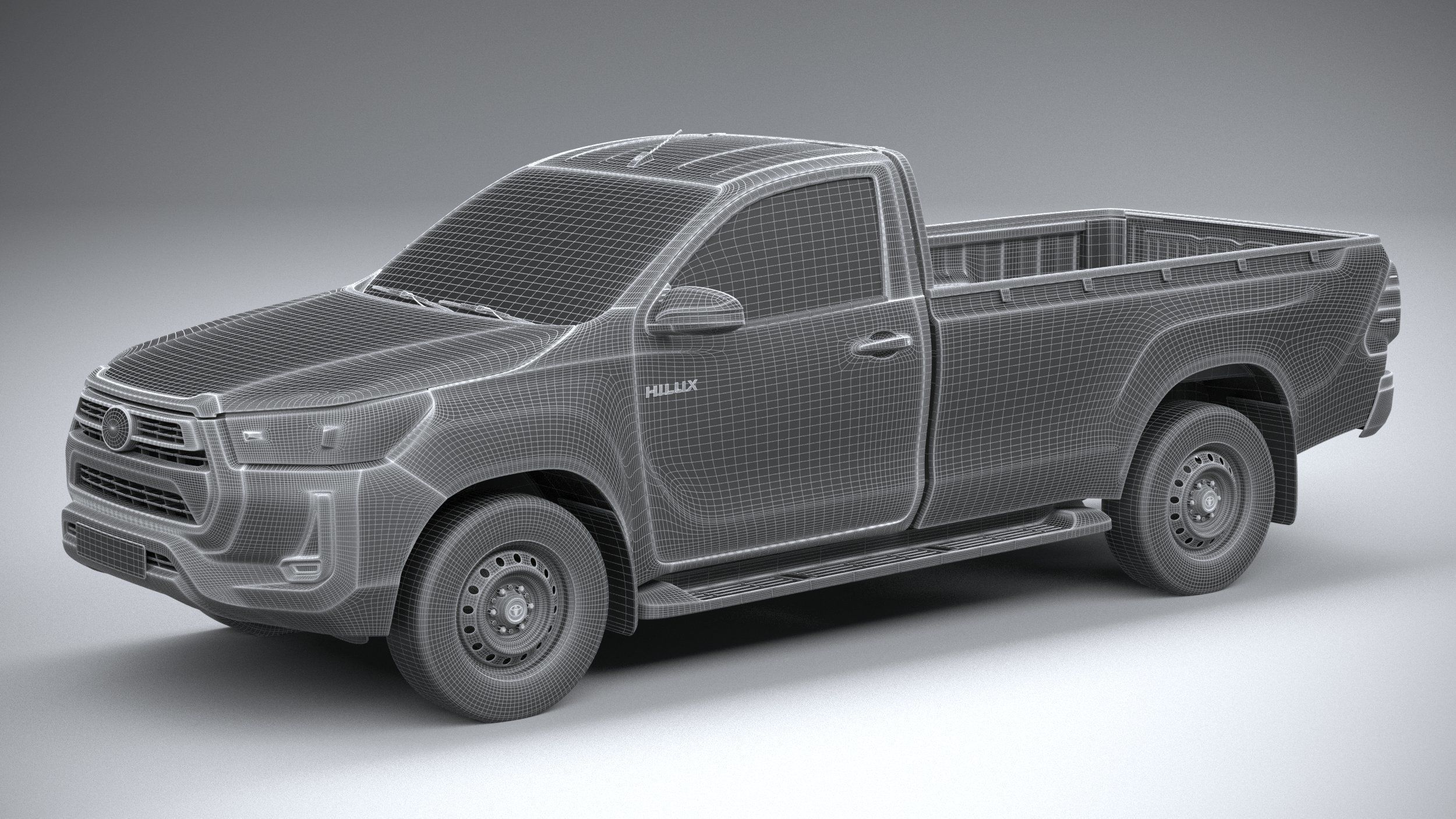 Toyota Hilux Regular Cab 2021 3D model_26