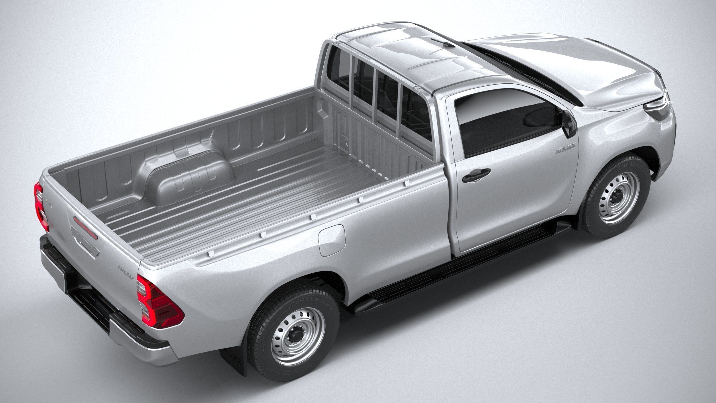 Toyota Hilux Regular Cab 2021 3D model_10