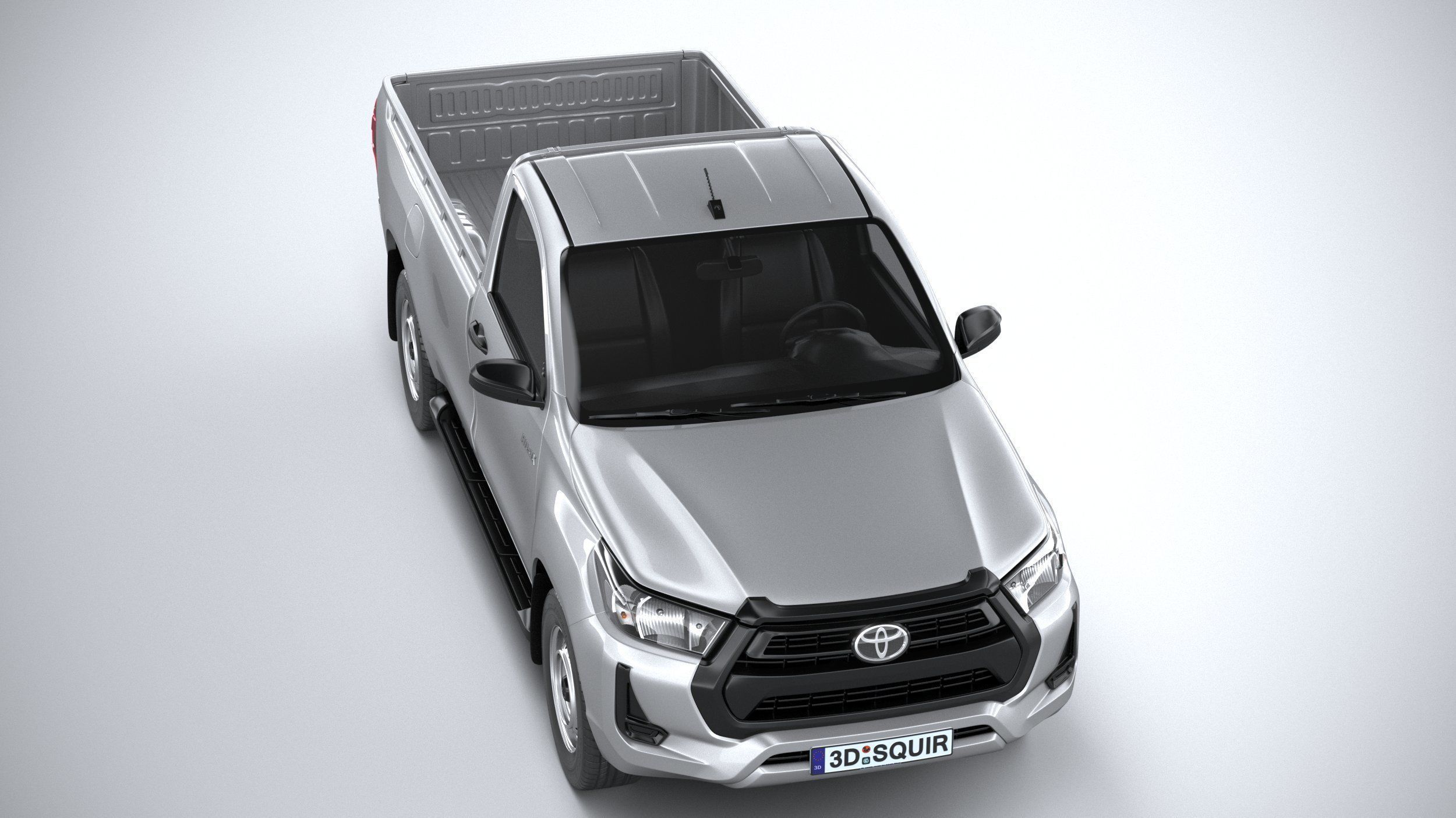 Toyota Hilux Regular Cab 2021 3D model_12