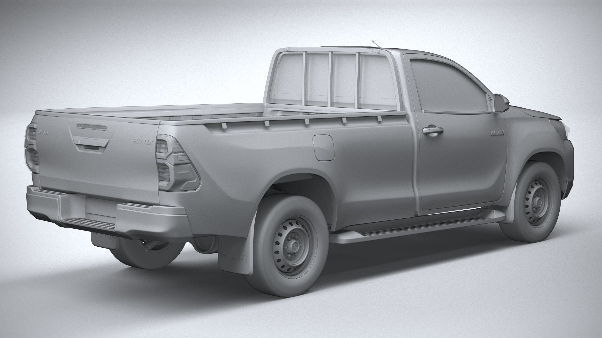 Toyota Hilux Regular Cab 2021 3D model_25