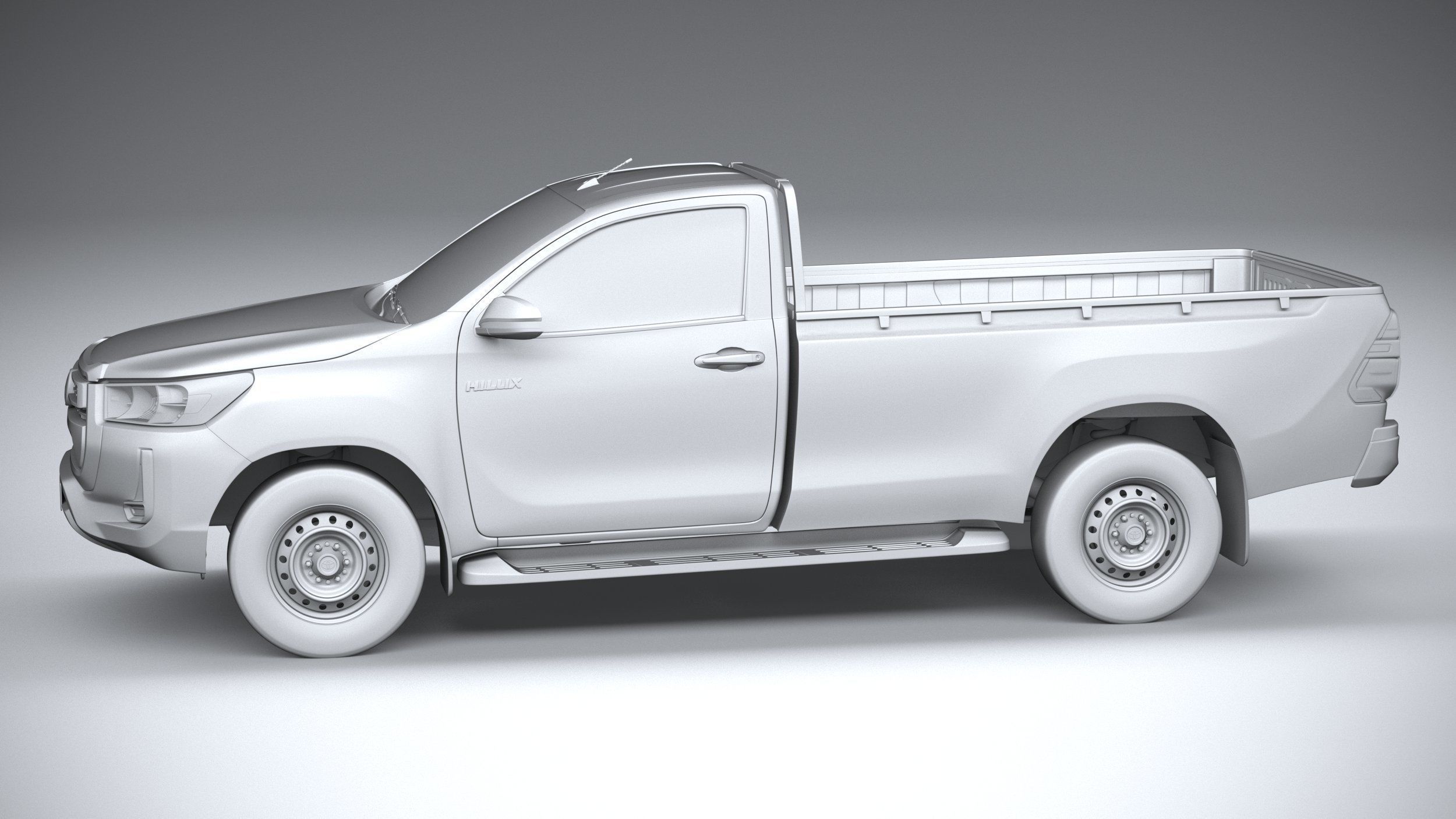 Toyota Hilux Regular Cab 2021 3D model_22