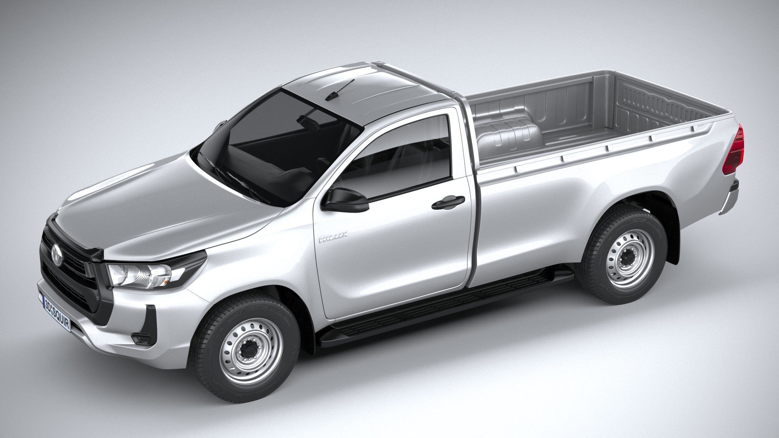 Toyota Hilux Regular Cab 2021 3D model_7