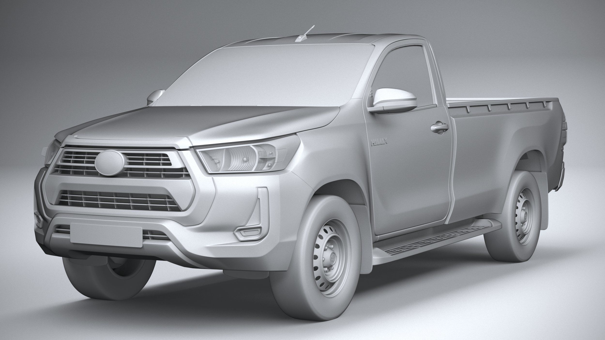 Toyota Hilux Regular Cab 2021 3D model_20