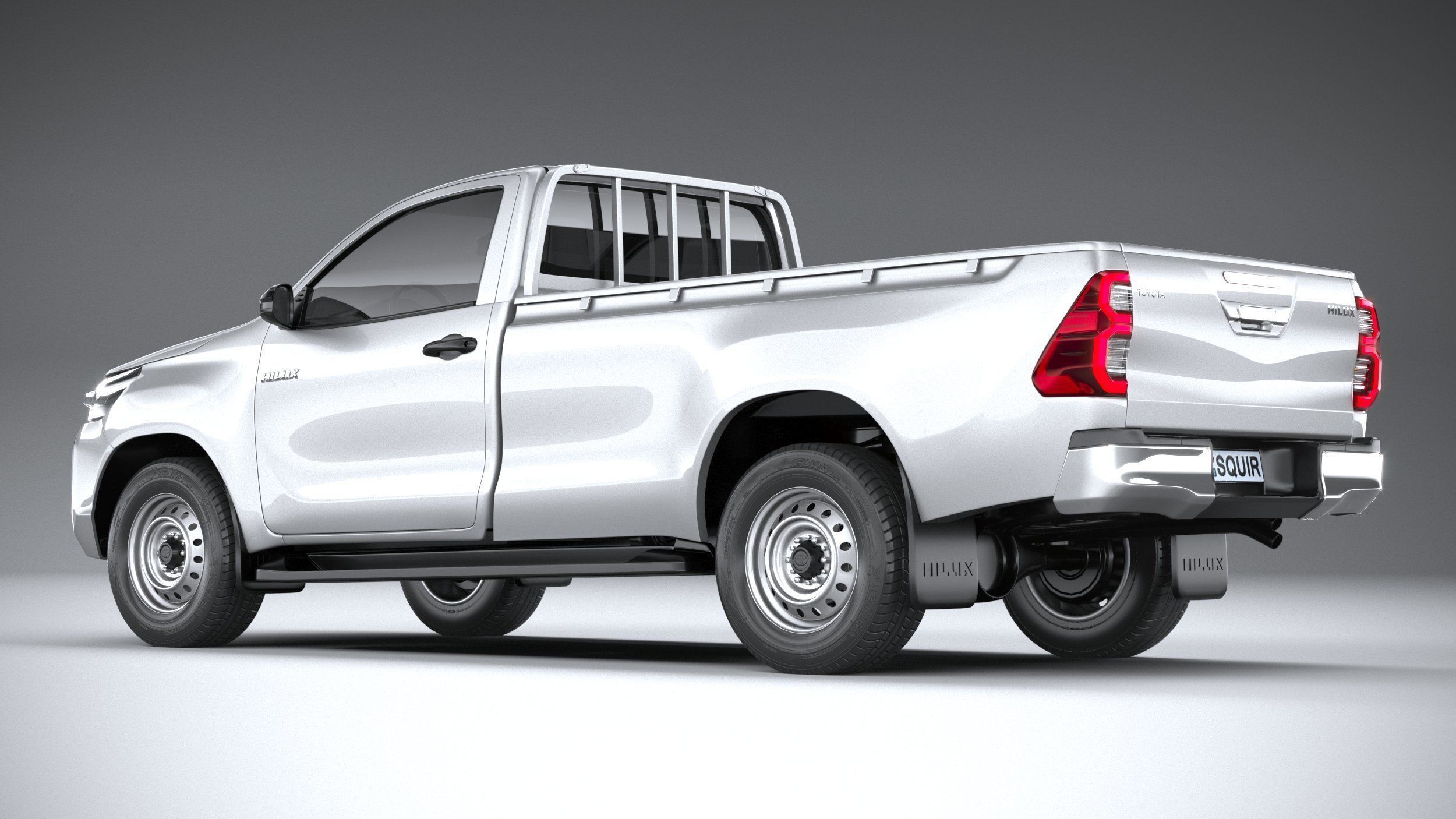 Toyota Hilux Regular Cab 2021 3D model_5