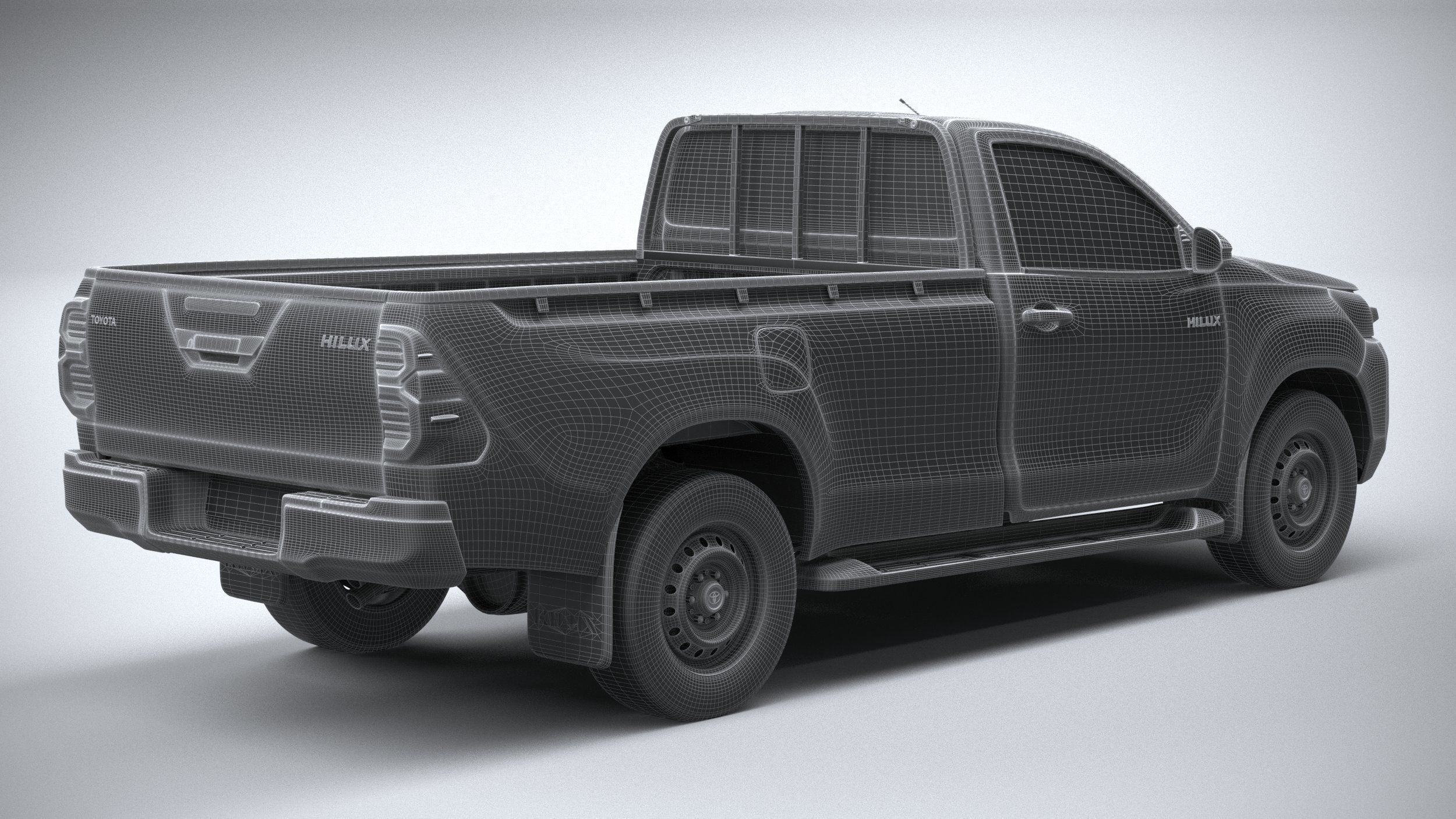Toyota Hilux Regular Cab 2021 3D model_27