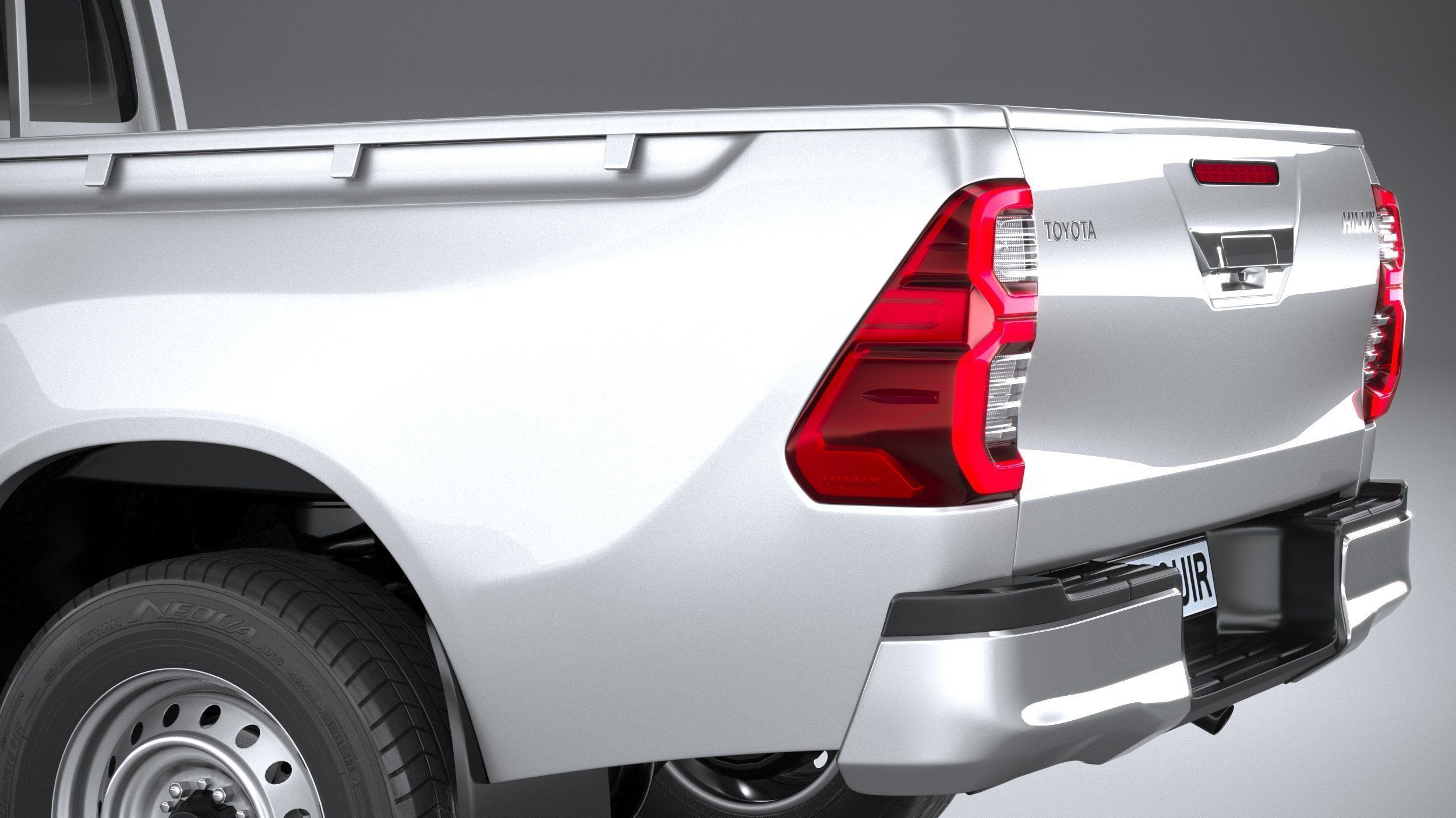 Toyota Hilux Regular Cab 2021 3D model_6