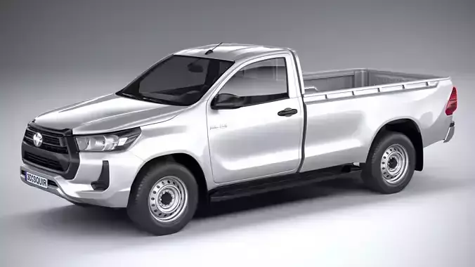 Toyota Hilux Regular Cab 2021 3D model