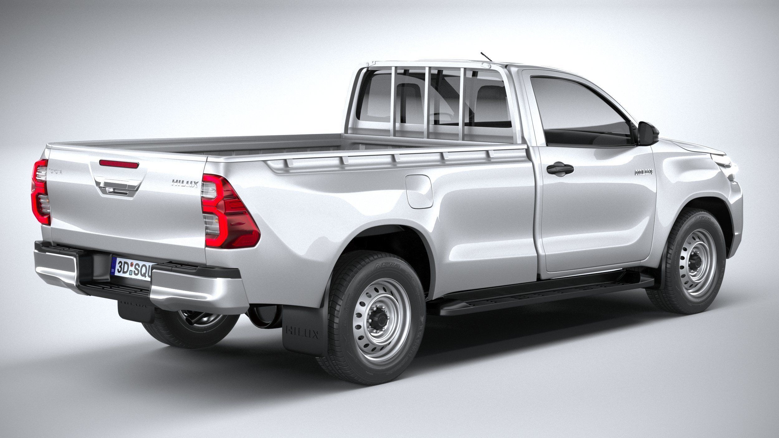 Toyota Hilux Regular Cab 2021 3D model_17