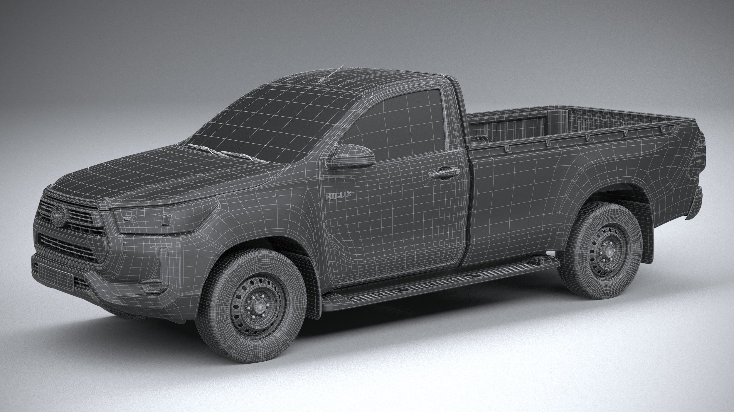 Toyota Hilux Regular Cab 2021 3D model_28
