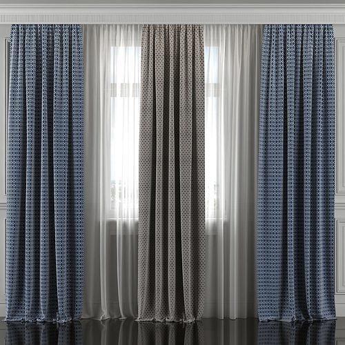 Curtain Set 313 3D model