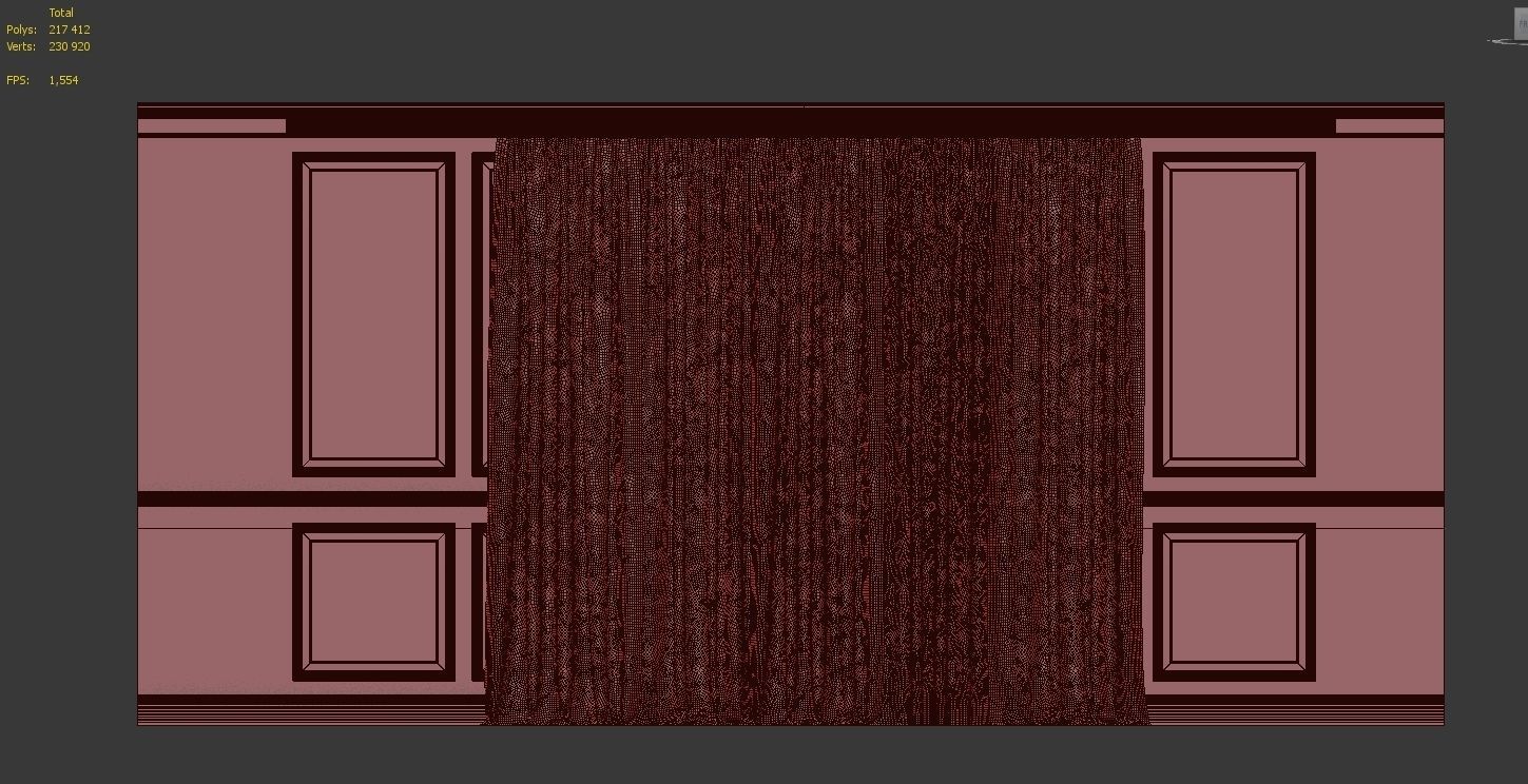 Curtain Set 313 3D model_4