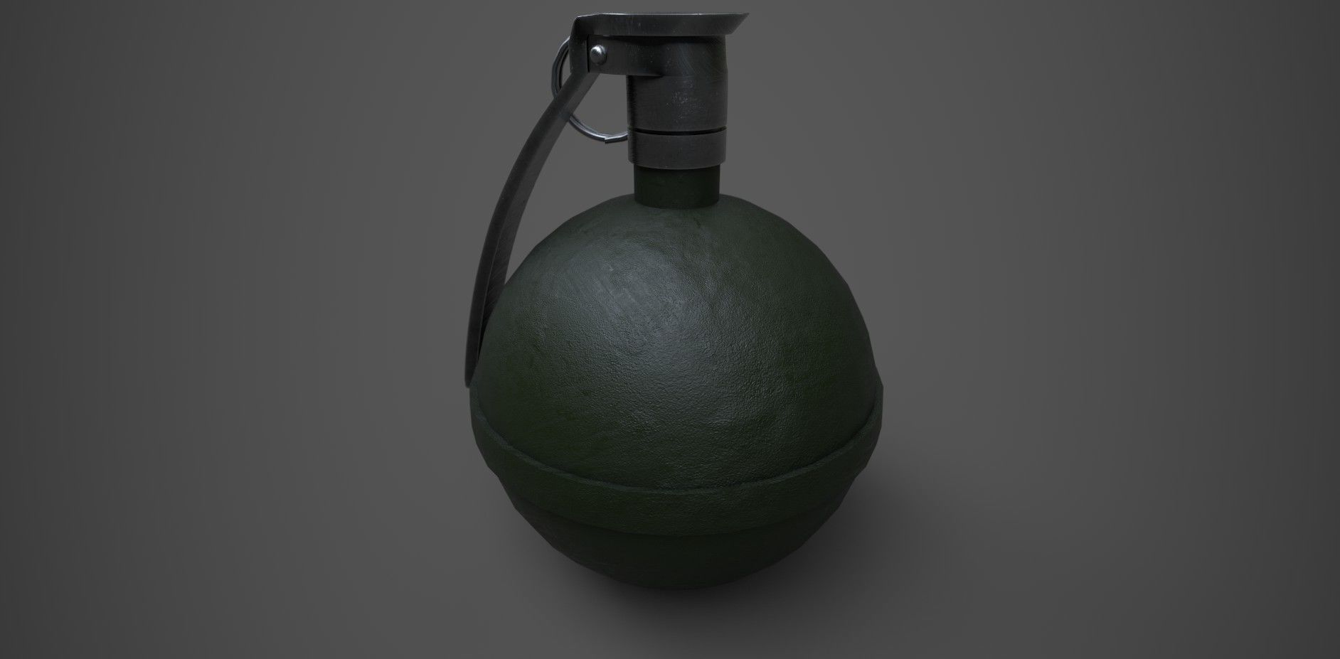 M67 Frag Grenade Low-poly 3D model_1