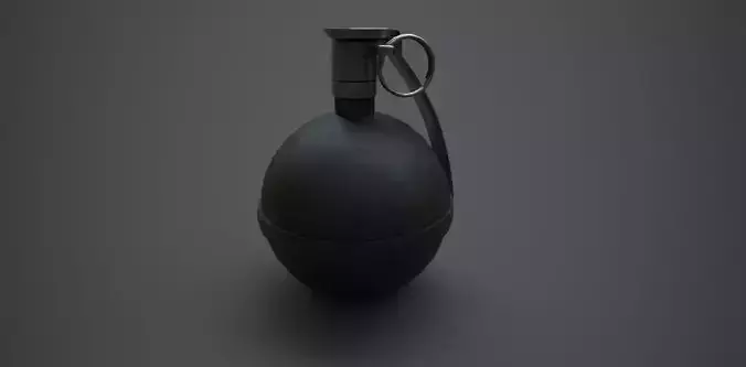 M67 Frag Grenade Low-poly 3D model
