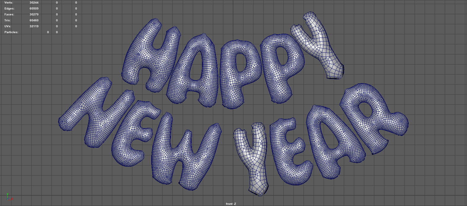 HAPPY NEW YEAR 3D model_11