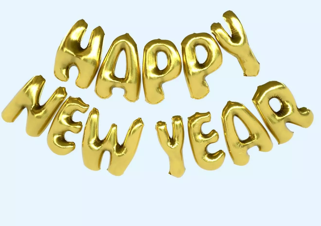 HAPPY NEW YEAR 3D model_0