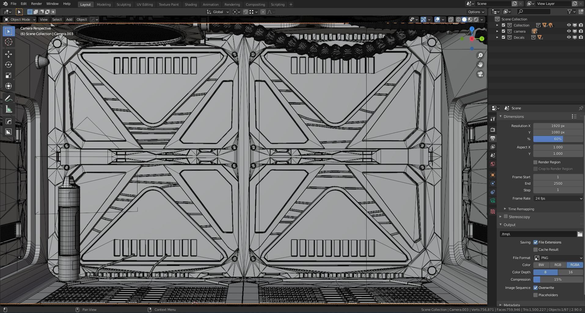 sci-fi shuttle rooms and textures  3D model_18