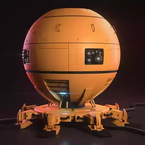 The Shaderbot orange sphere