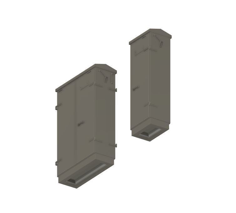 Model Railway Lineside Cabinets Modern 1 3D print model_5