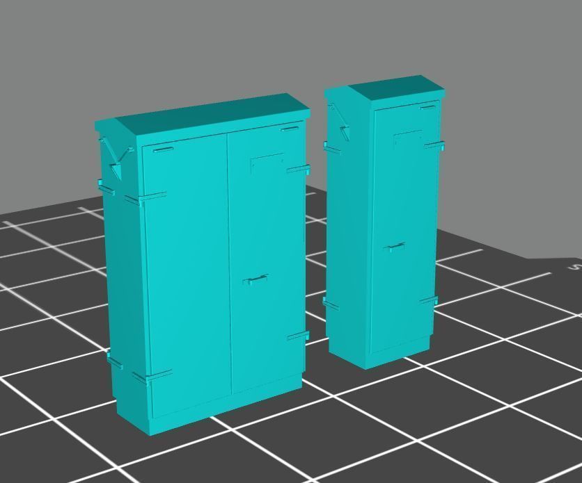 Model Railway Lineside Cabinets Modern 1 3D print model_3