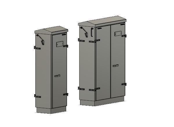 Model Railway Lineside Cabinets Modern 1 3D print model_4