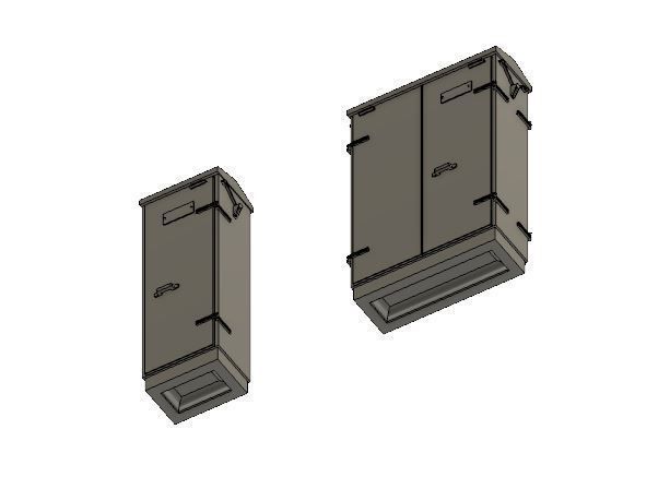 Model Railway Lineside Cabinets Modern 1 3D print model_11