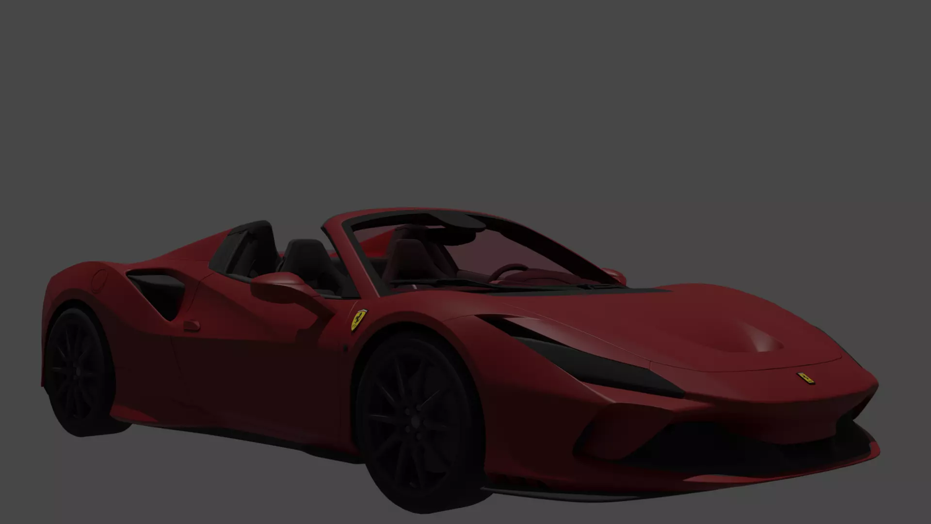 Ferrari F8 Free low-poly 3D model