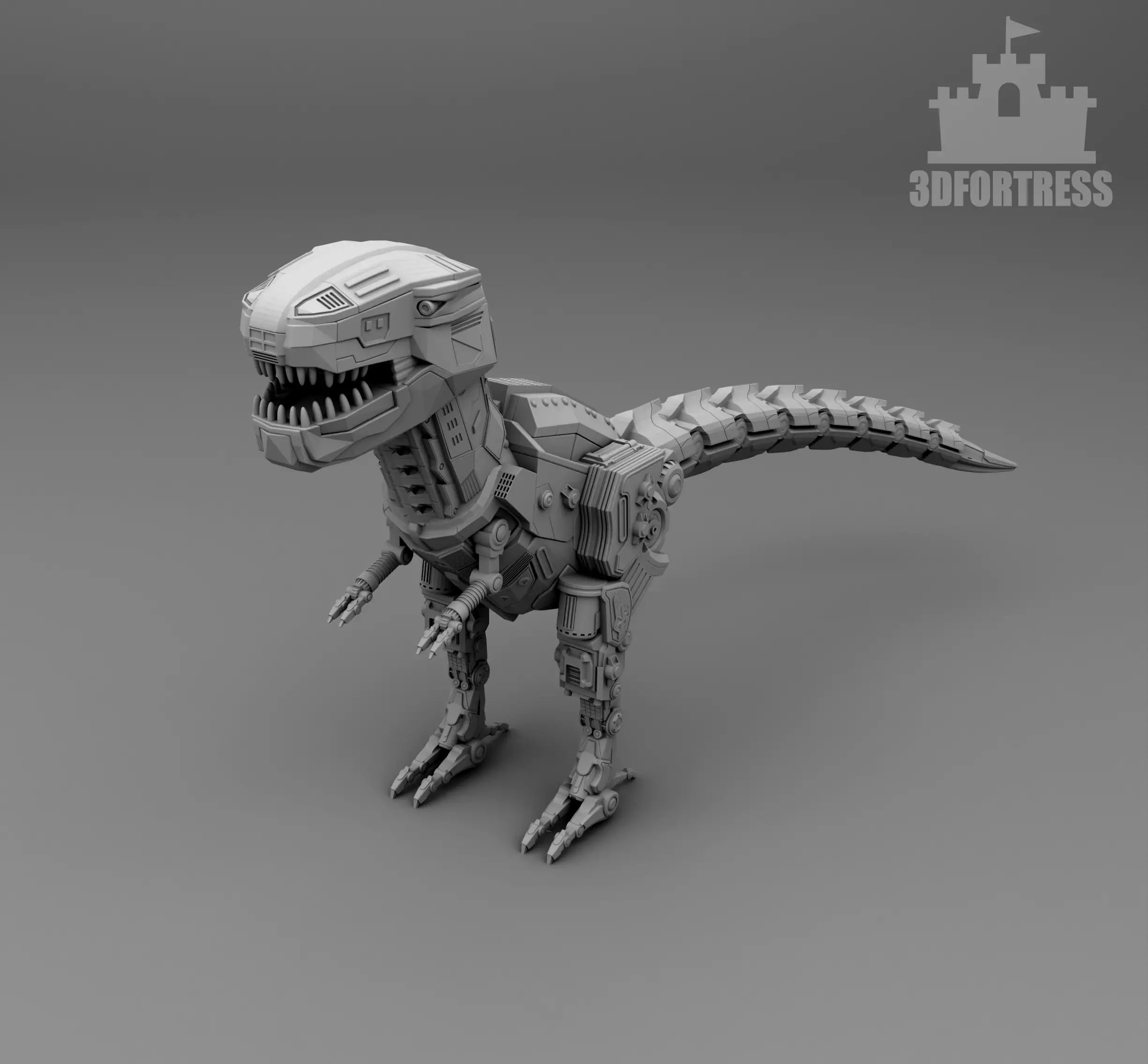 Robot dinosaur 3D print model