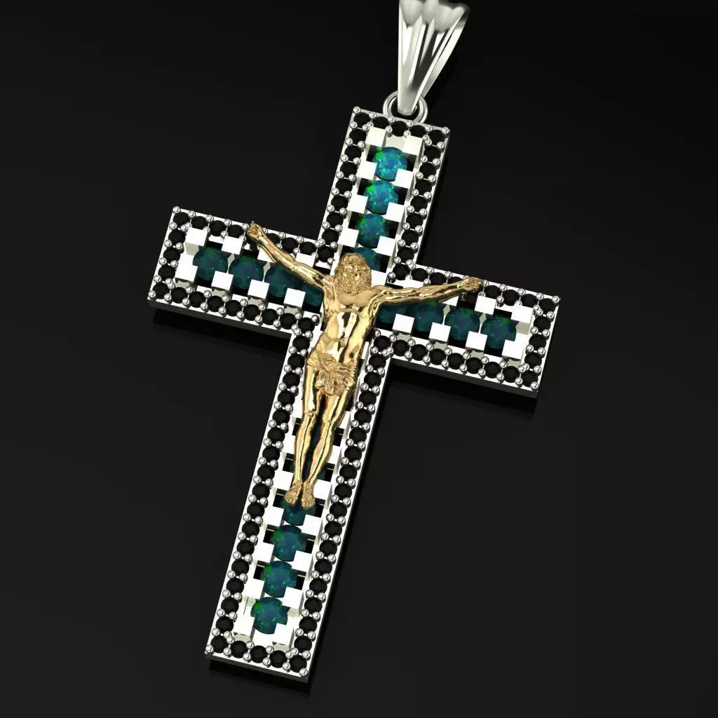 jesus cross 3D print model_0