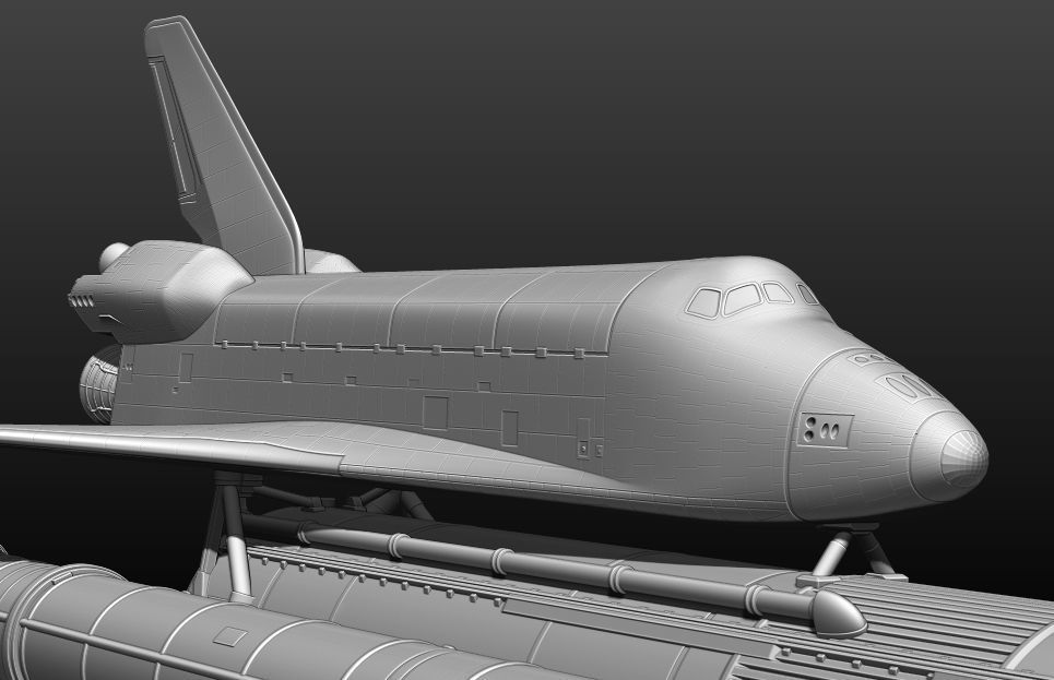 Space Shuttle file STL for 3D printer  3D print model_58