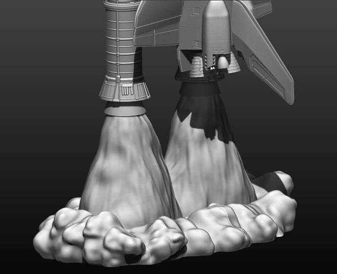 Space Shuttle file STL for 3D printer  3D print model_24